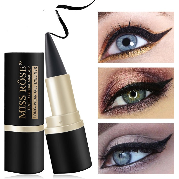 Waterproof Black Liquid Eyeliner Pen - Long-Lasting Gel Precision Makeup Tool