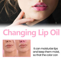 Hydrating Color-Changing Lip Oil - Moisturizing Lip Care for Long-Lasting Shine