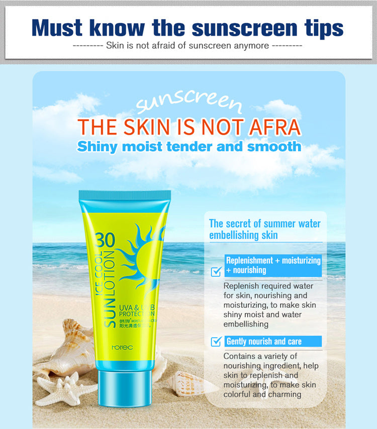 Sunscreen Cream Protetor Facial Cream Sunscreen Clear Moisturizing Lotion